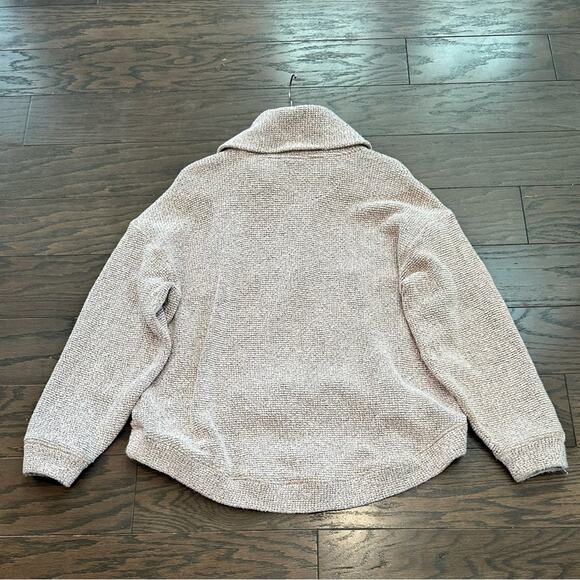 Sweaty Betty Restful Bouclé Half Zip Pullover - Pink / Gray Size 8 - Picture 2 of 8